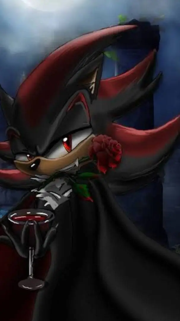 ai character: vampire shadow  background