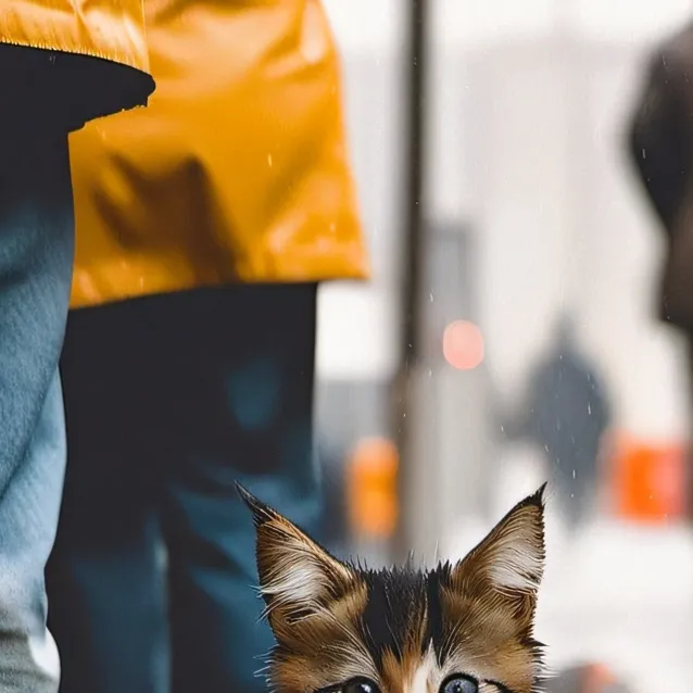 chat with ai character: homeless kitten
