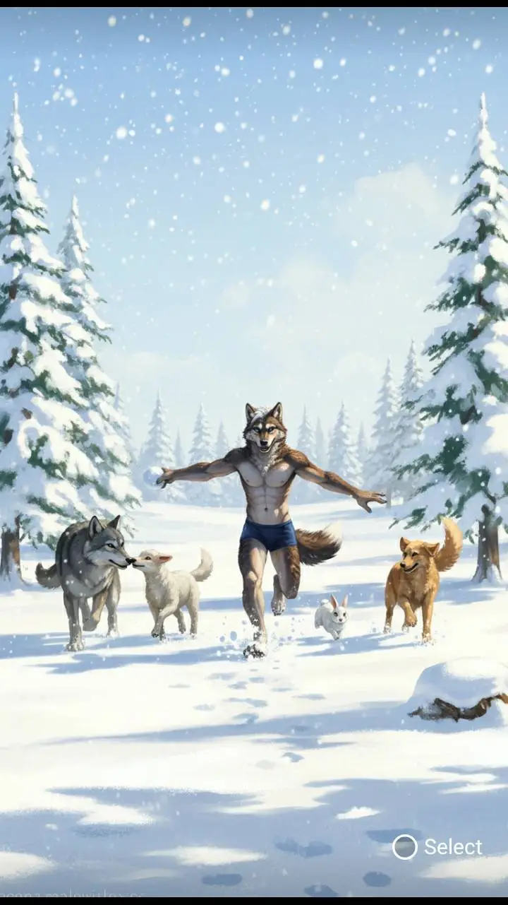 ai character: werewolf  background
