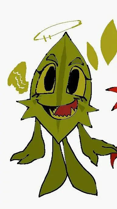 ai character: leafy bfdi background