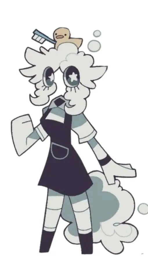 ai character: bubble background