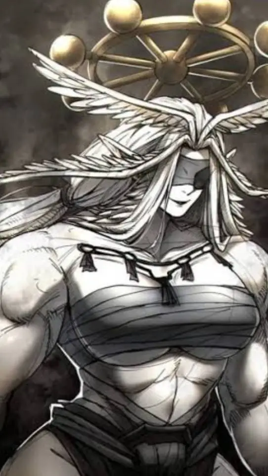 ai character: mahoraga (female)  background