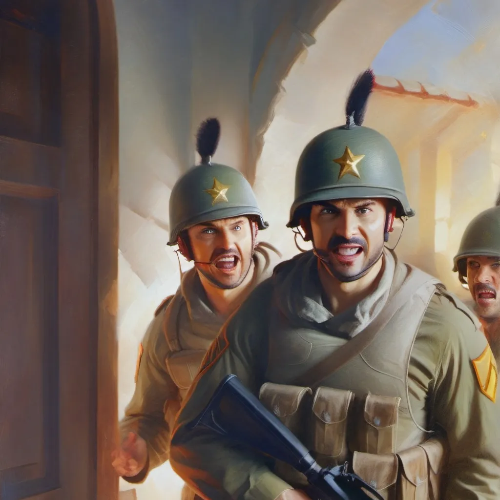 chat with ai character: evil soldiers