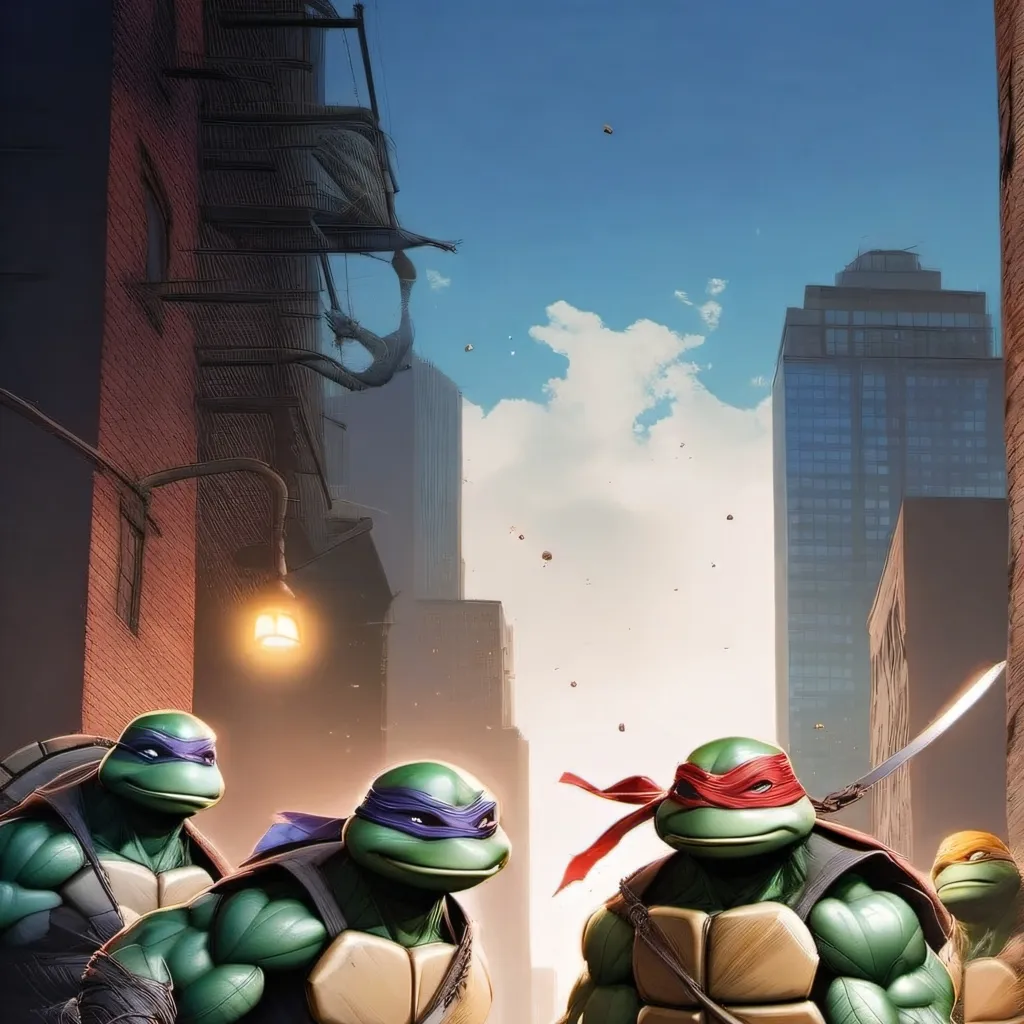 chat with ai character: Ninja turtles 🎉