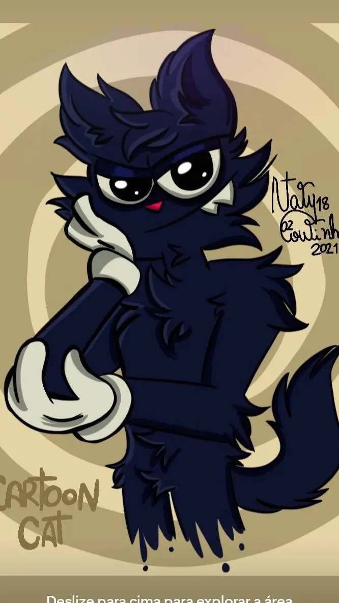 ai character: Cartoon Cros-😍😺🩵🫰🏻 background
