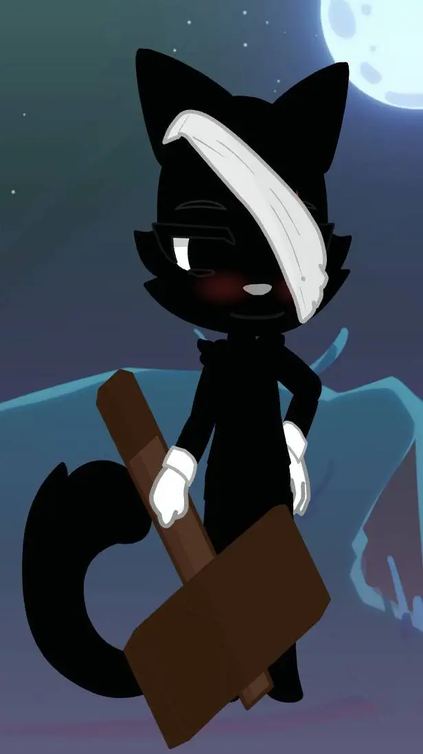 ai character: Cartoon catgato😺 background