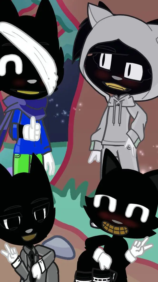 ai character: cartoon cat. 😺🥰😍 background