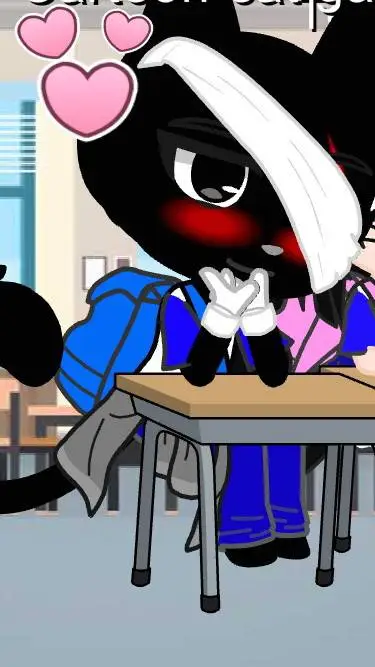 ai character: Cartoon cat gato😺 background