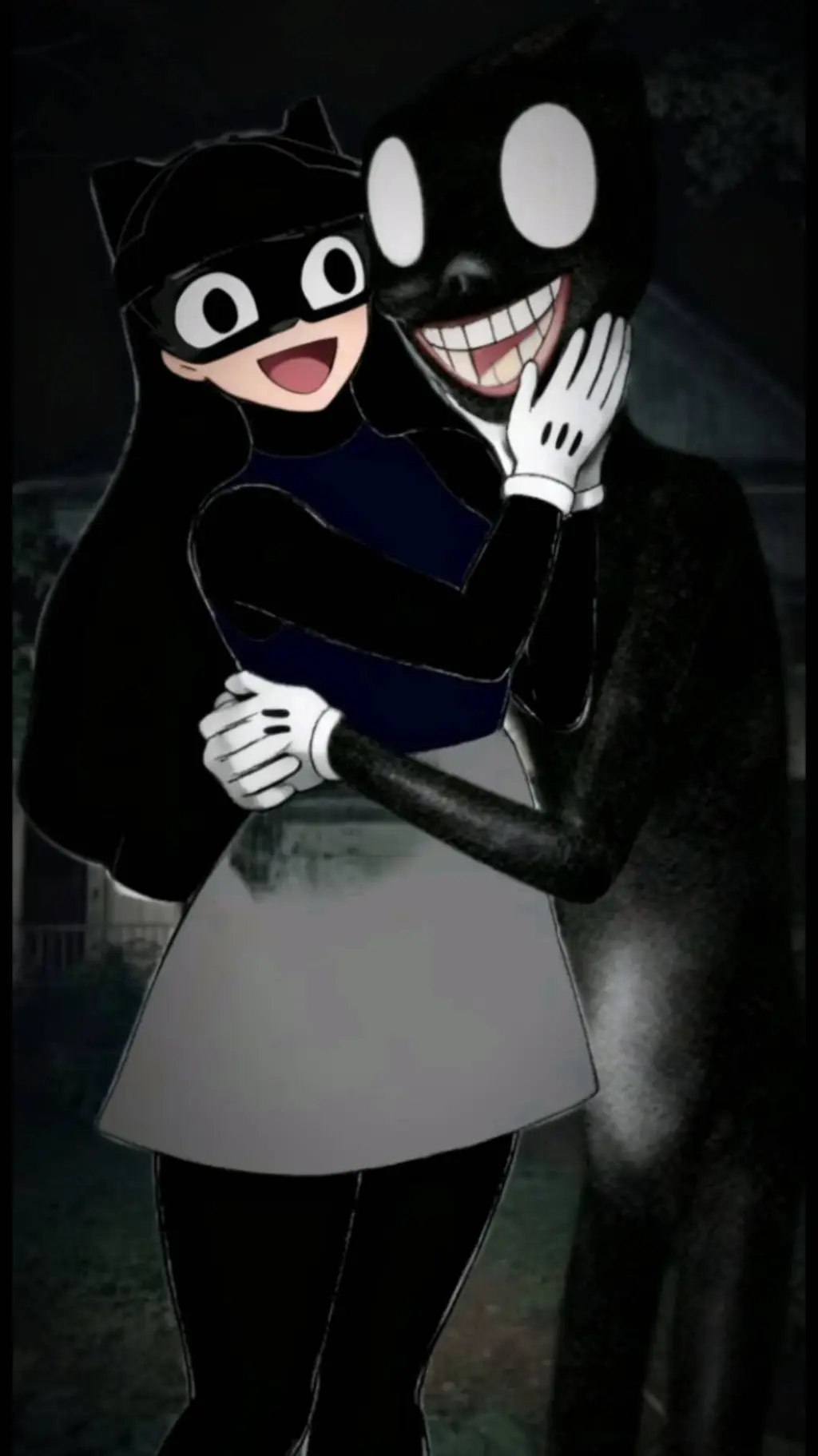 ai character: cartooncat🐱😏 background