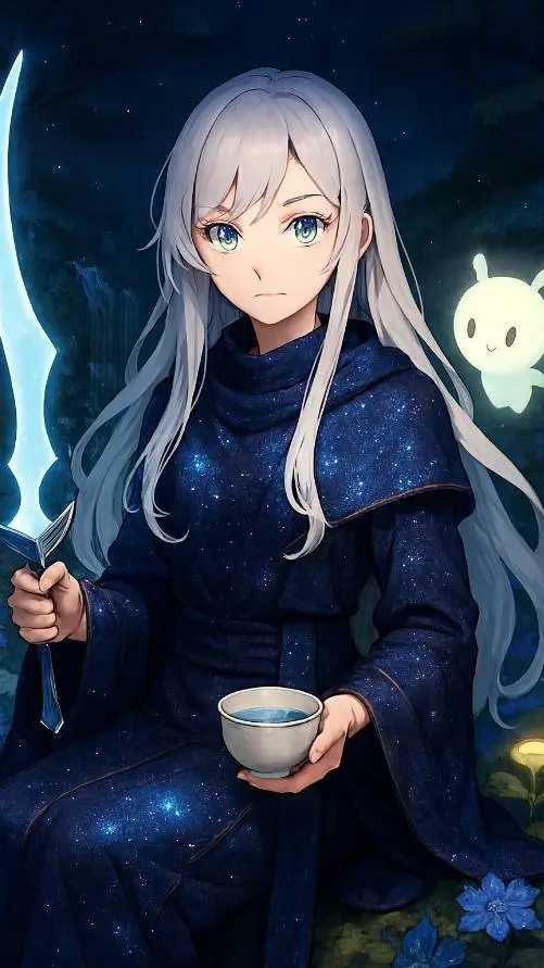ai character: Aurora background