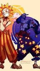 ai character: Lua e sol background