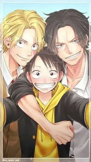ai character: Luffy,Ace e Sabo  background
