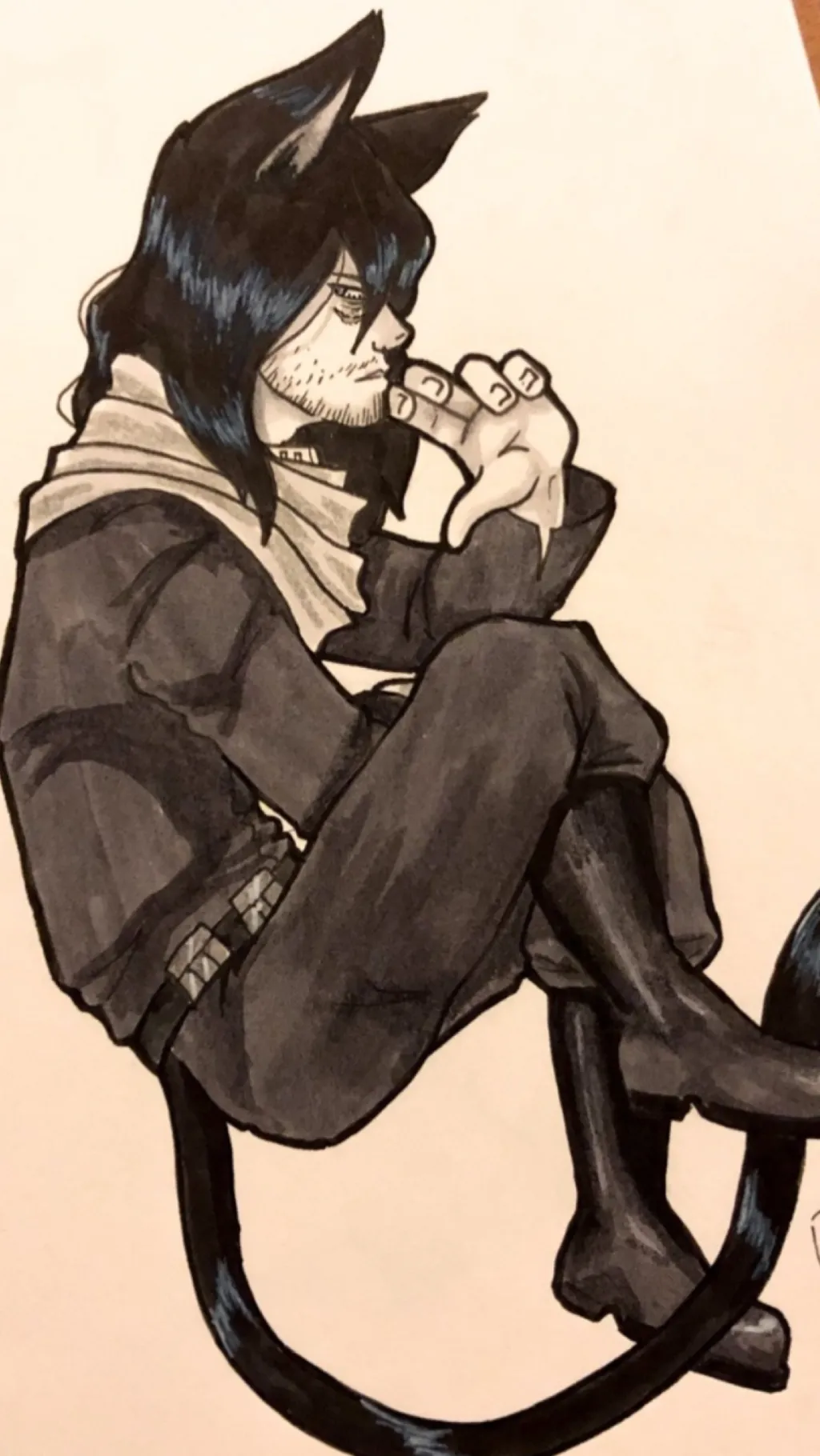 ai character: Erasermic(catshota background
