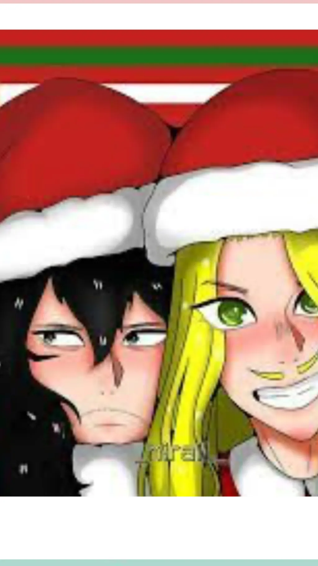 ai character: Erasermic￼ Xmas background