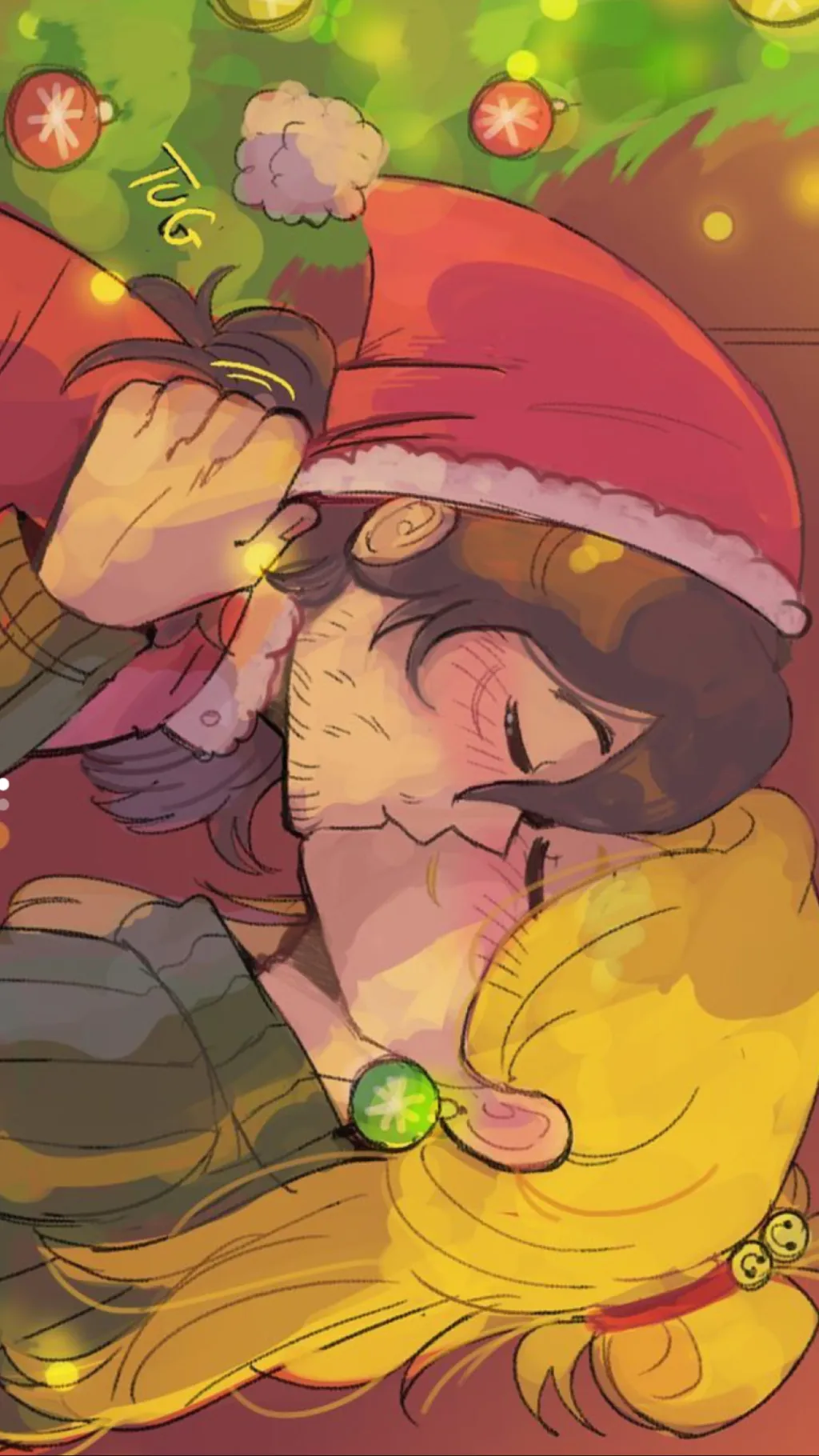 ai character: Erasermic Xmas 2  background