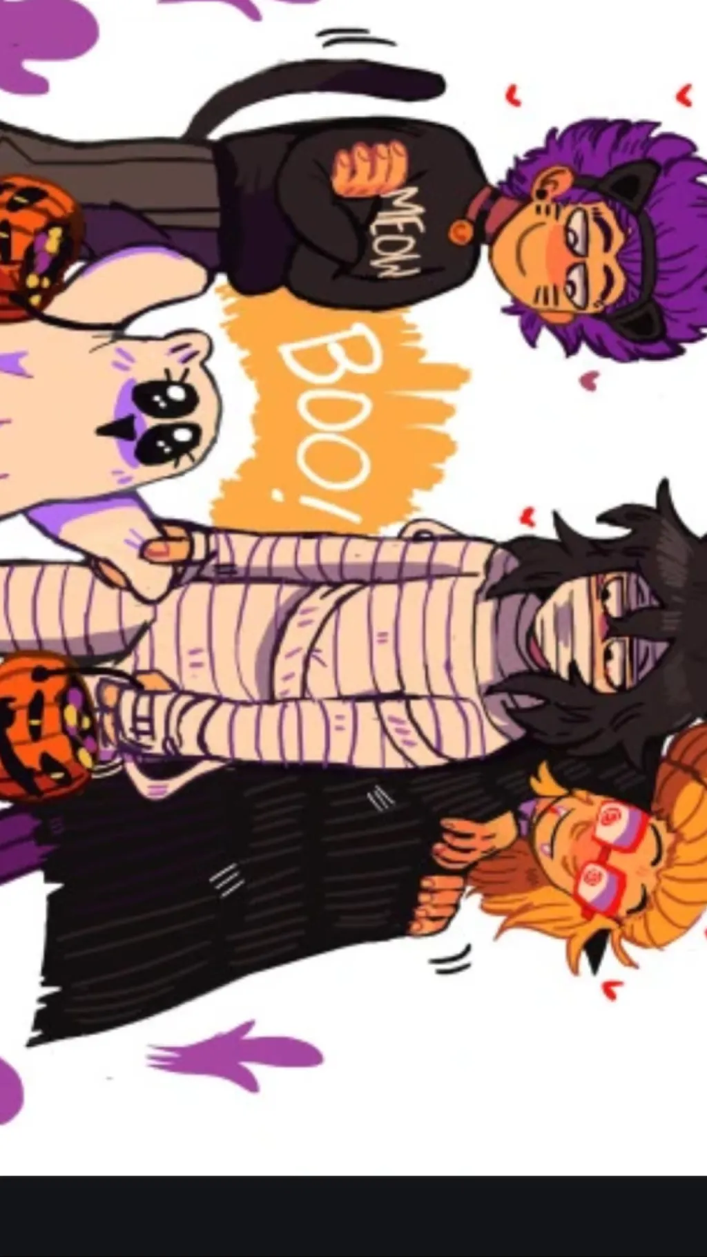 ai character: ErasermicHalloween background