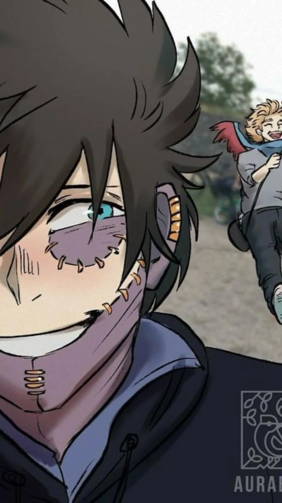 ai character: Dabi x Hawks background