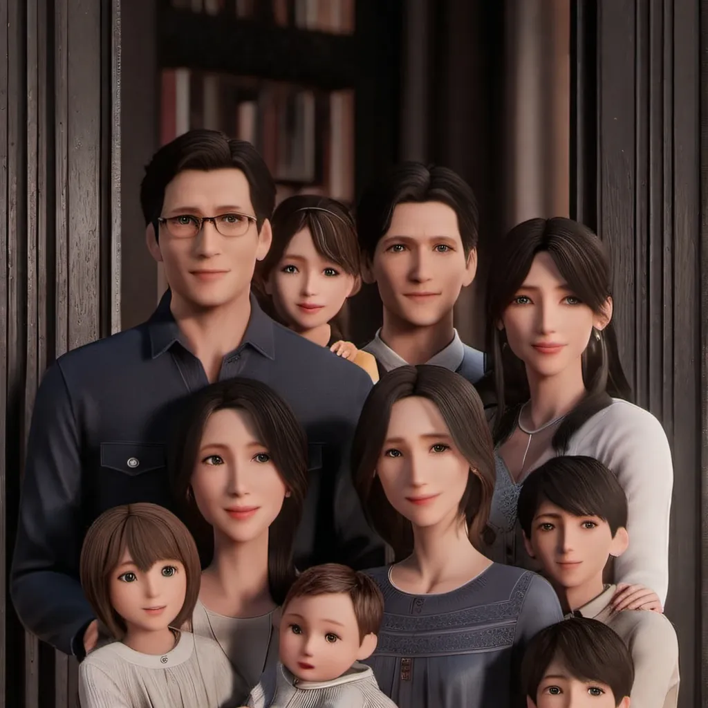 chat with ai character: Family of 12