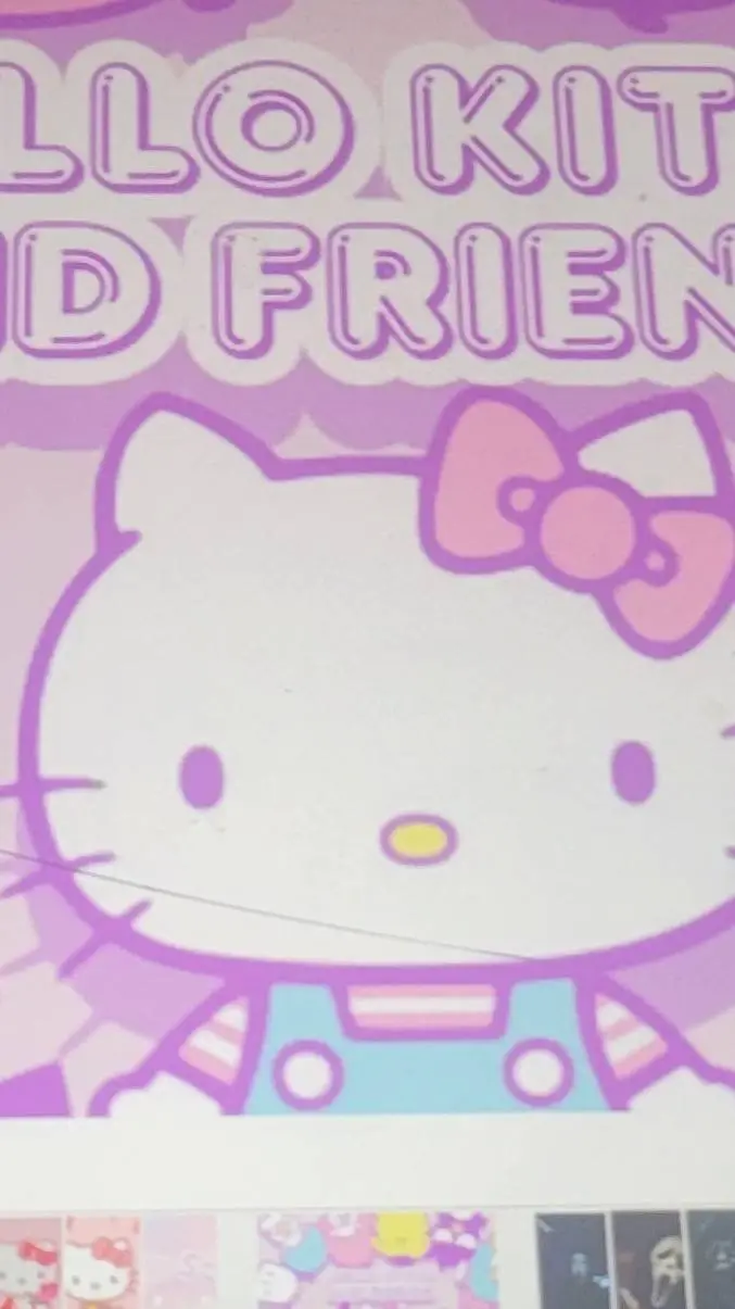 ai character: hello kitty background