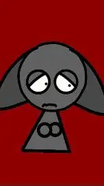 ai character: Gray background