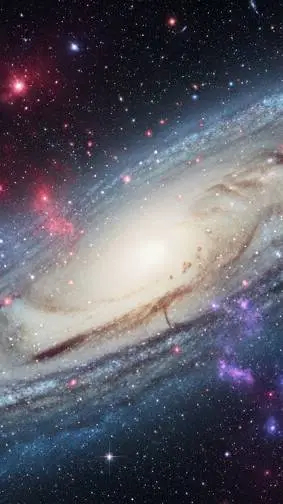 ai character: the Milky-way  background