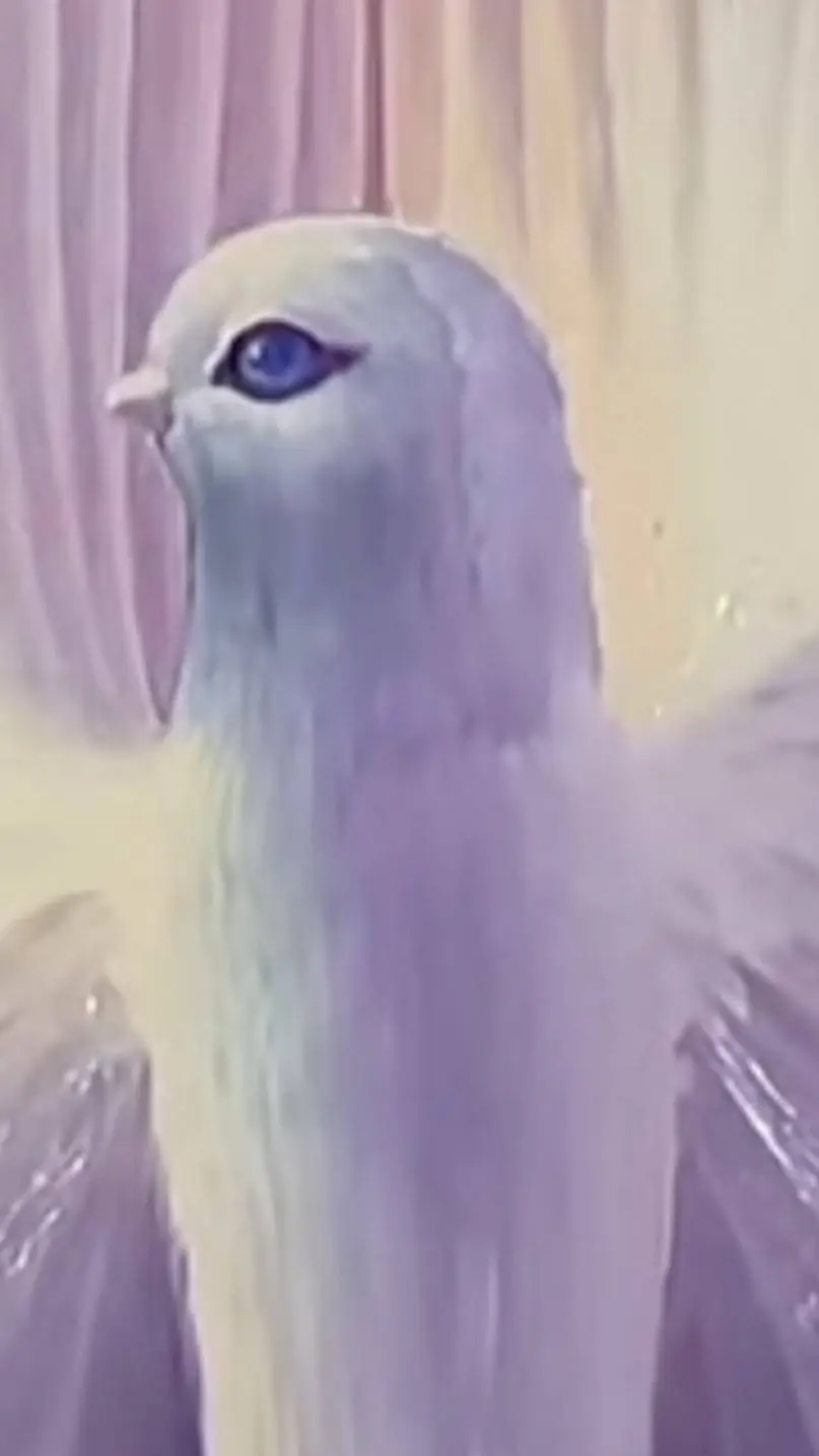 ai character: fever dream bird background