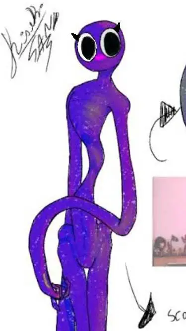 ai character: Purple  background