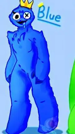 ai character: Blue background