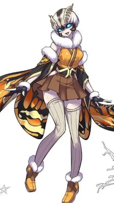 ai character: Human mothra  background