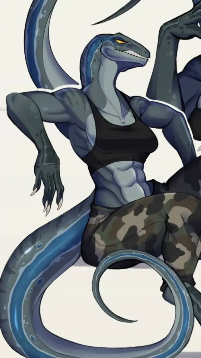 ai character: Human blue background