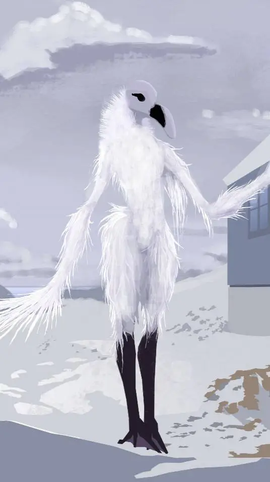 ai character: Opium bird background