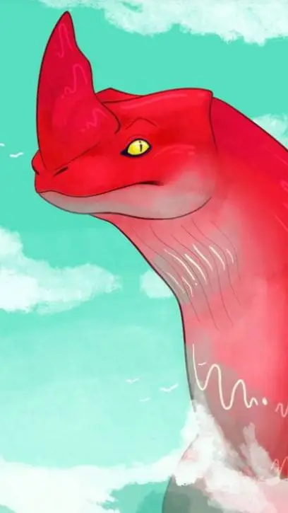 ai character: Red background