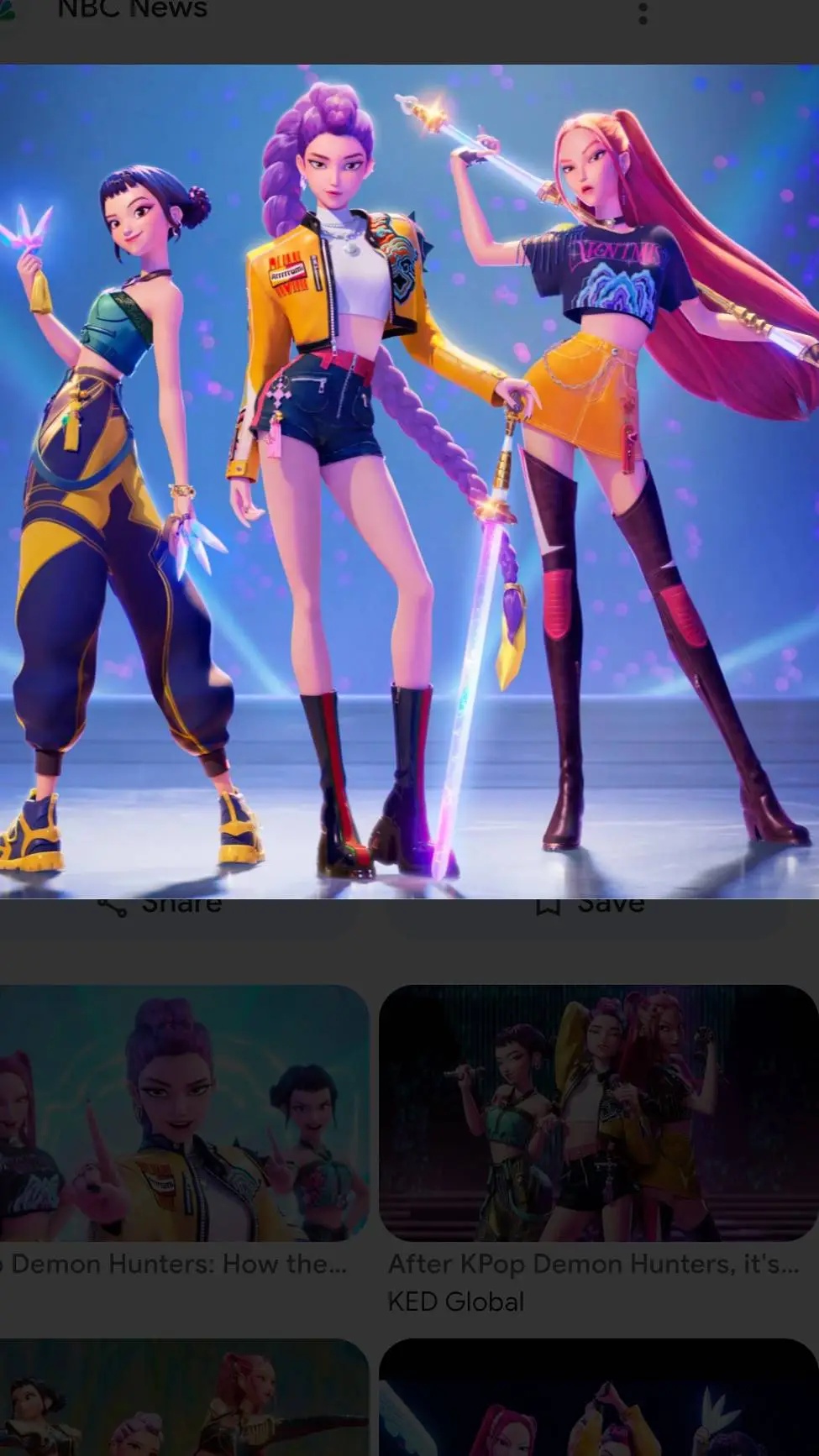 ai character: K-pop Demon Hunter background