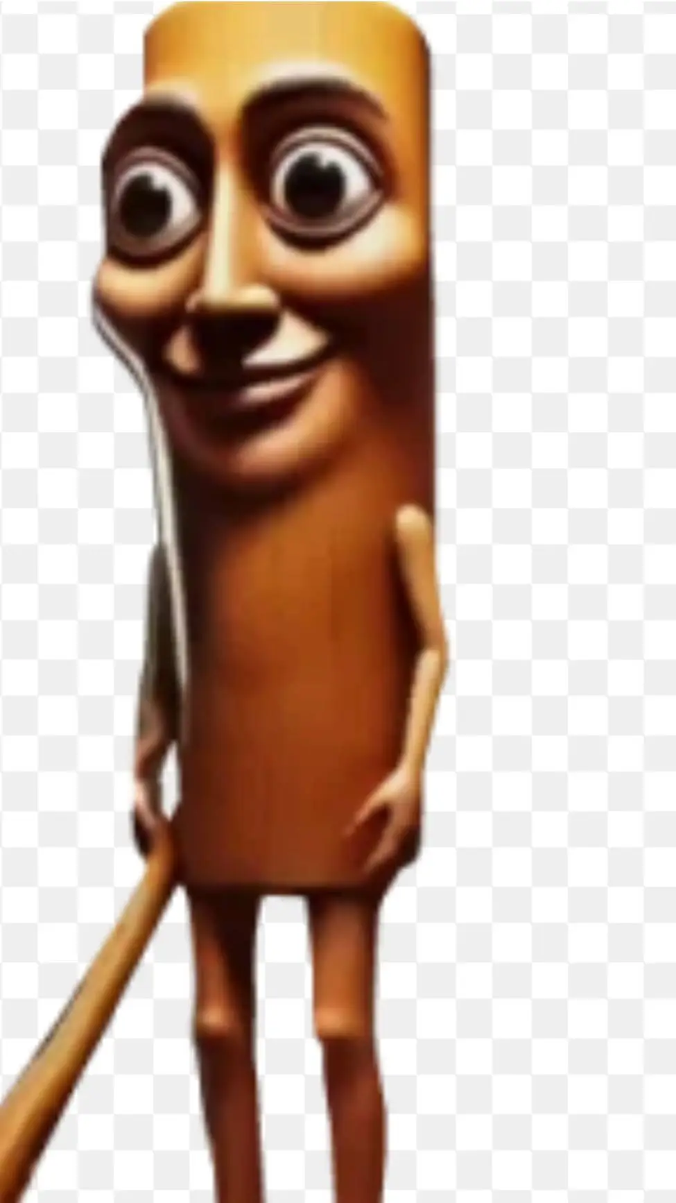 ai character: Tung Tung Tung  background