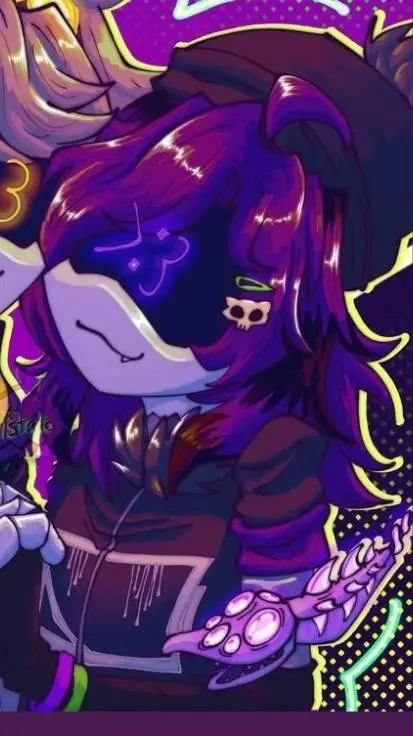 ai character: 🖤uzi dorman 💜 background