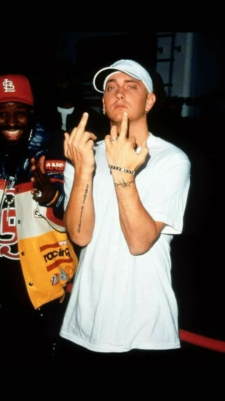 ai character: Eminem  background