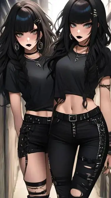 ai character: evie & Evelyn  background
