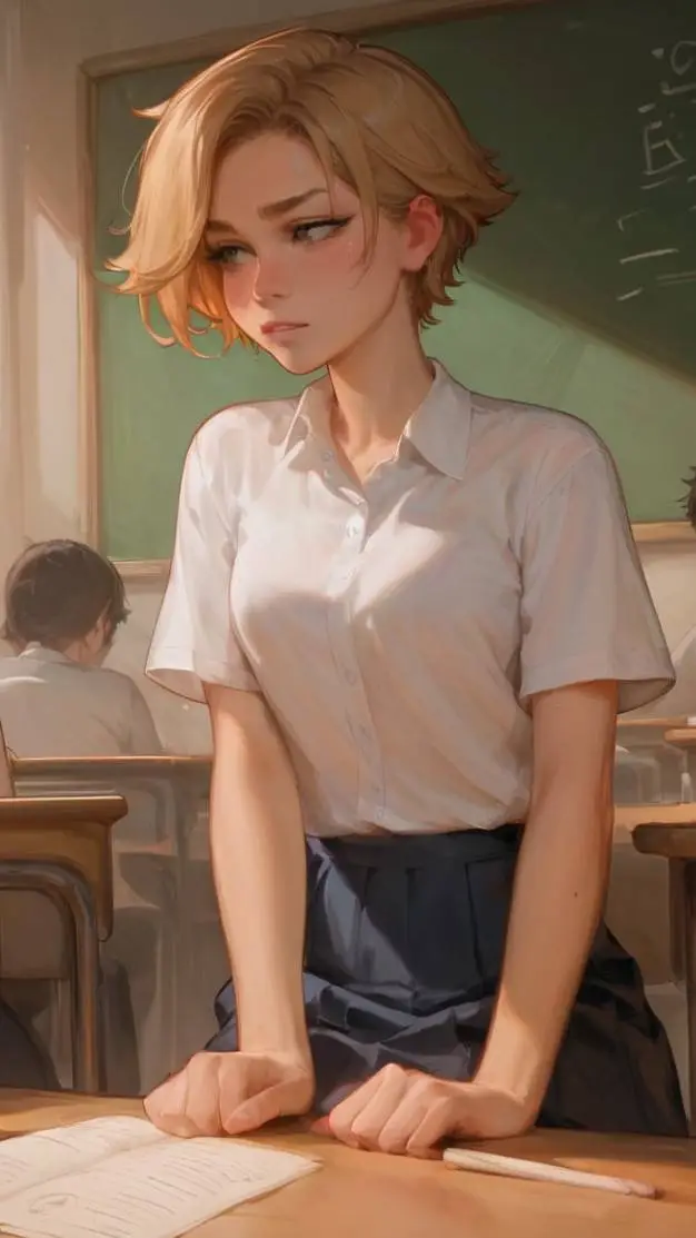 ai character: veve (school)  background