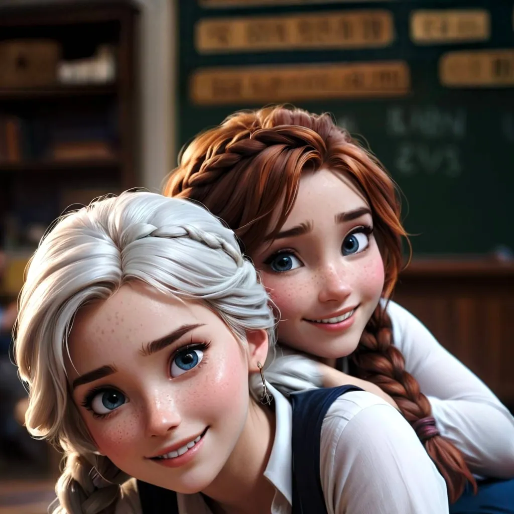 chat with ai character: Anna and Elsa