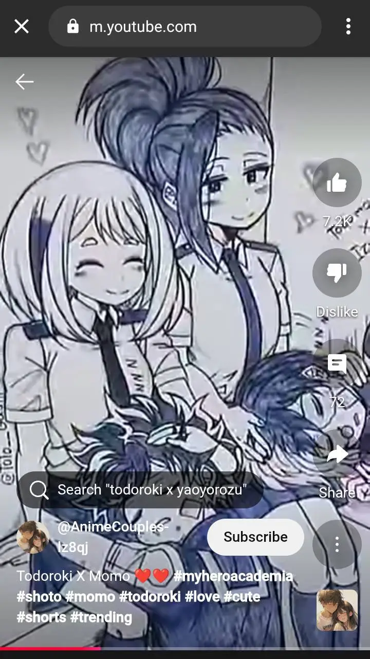 ai character: momo and uraraka  background