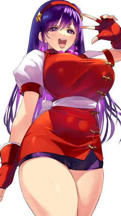 ai character: Athena asamiya  background