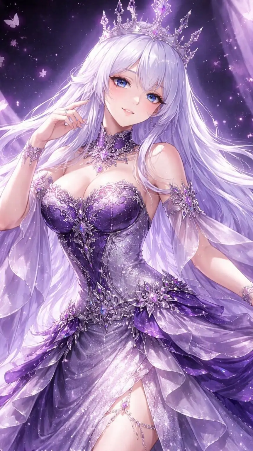 ai character: Queen Celestia  background