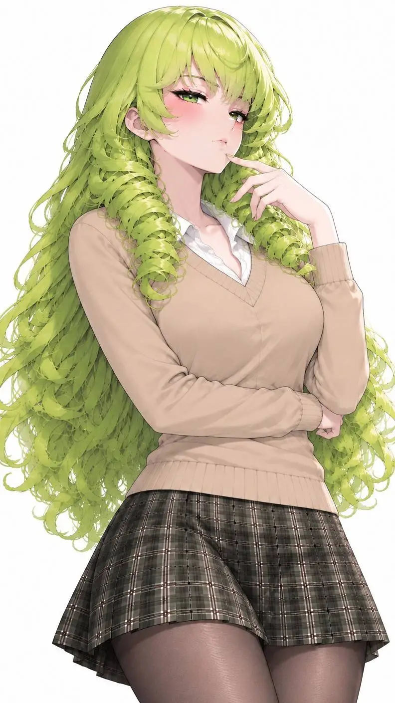 ai character: Greeny background