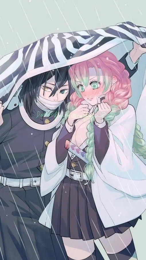 ai character: 🤍obanai 🖤 background