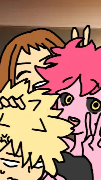 ai character: BakugoUrarakaMina background