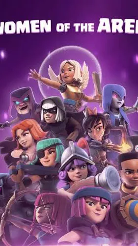 ai character: Clash Royale Women background