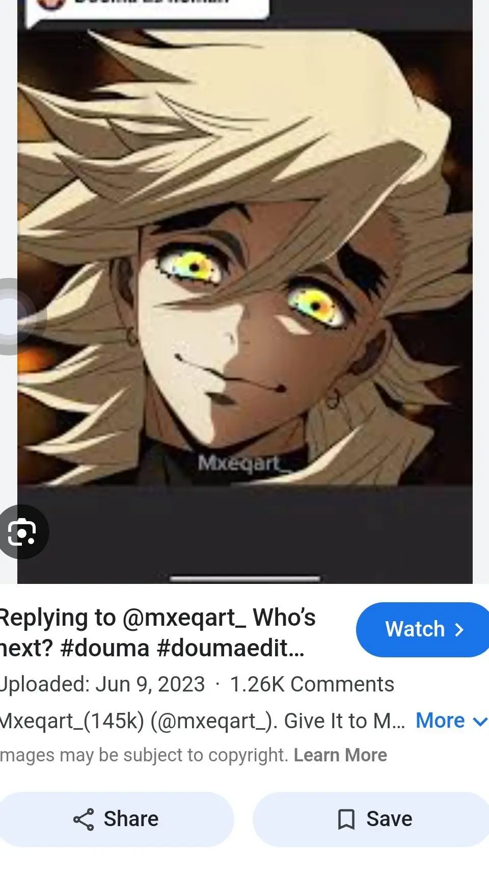 ai character: doma human  background