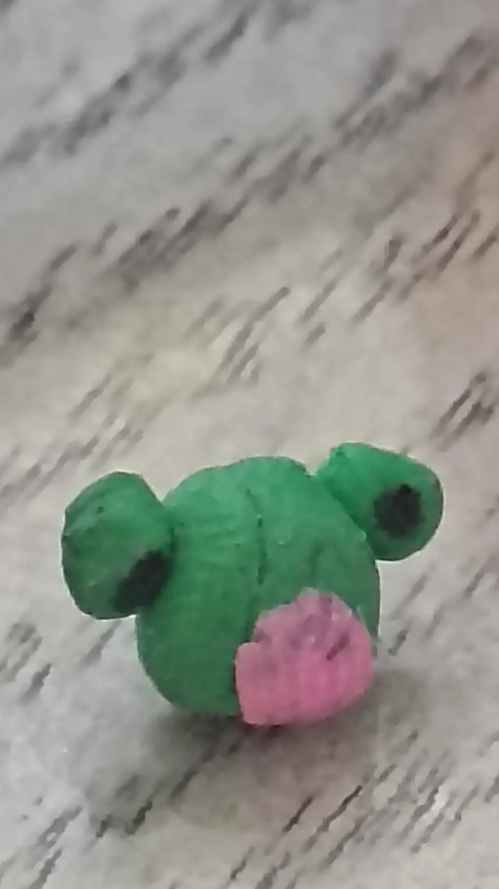 ai character: Depressed Frog  background