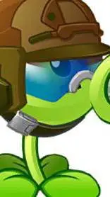 ai character: gatling pea  background