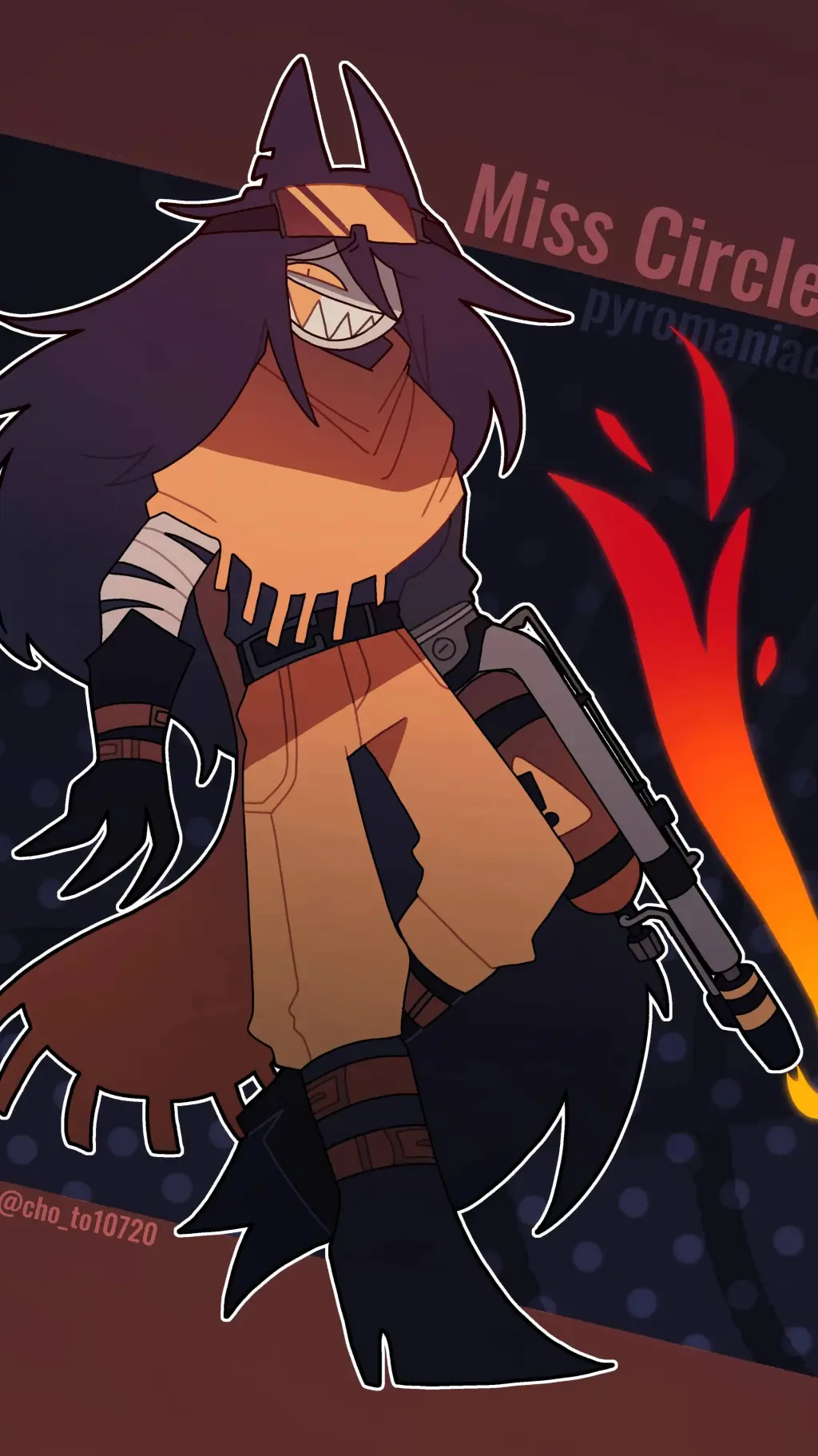 ai character: Danger Circle background